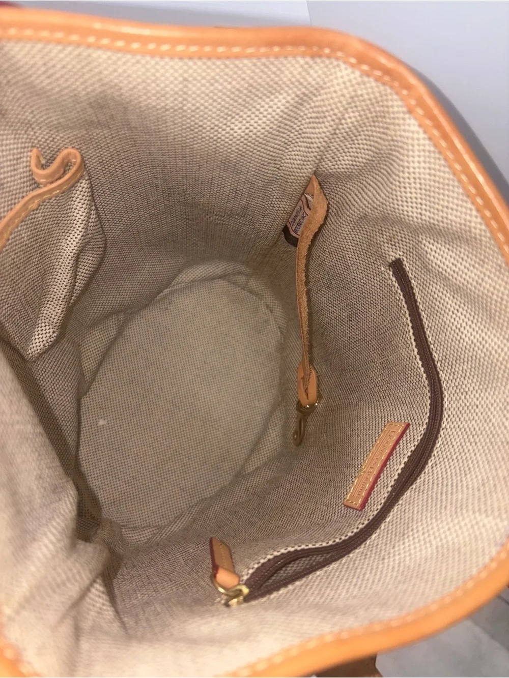 Dooney & Bourke denim bucket bag